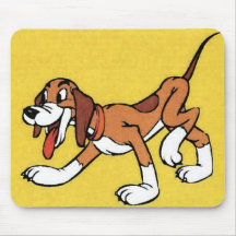 Desenhos animados felizes do cão mousepad