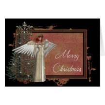 Design 1 do anjo do Natal - cartão do Feliz Natal