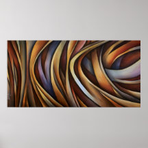 Design abstrato 3 pôsteres