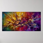 Design abstrato c521 poster