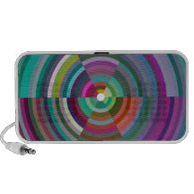 Design abstrato colorido caixinha de som