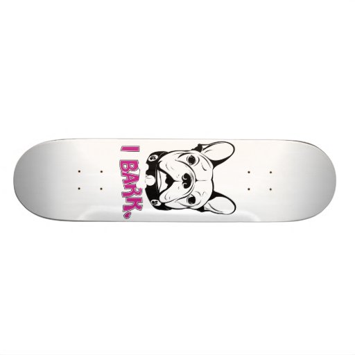 Design artístico do "latido" do buldogue francês skate