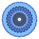 Design azul Groovy do caleidoscópio da etiqueta da autocolantes