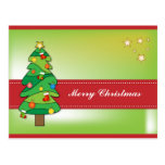 Design bonito da árvore de Natal Cartao Postal