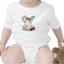 Design bonito dos desenhos animados do porco do be macacãozinho para bebês