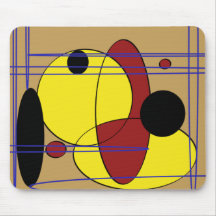Design circular - pontos e linhas Mousepad