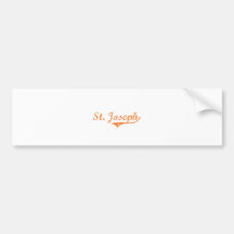Design clássico de St Joseph Illinois Adesivo