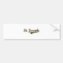 Design clássico de St Joseph Missouri Adesivos