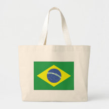 Design da bandeira de Brasil Bolsa De Lona
