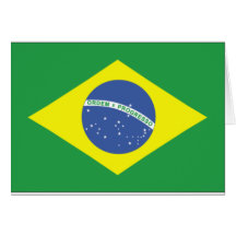 Design da bandeira de Brasil Cartoes