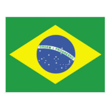 Design da bandeira de Brasil Cartões Postais