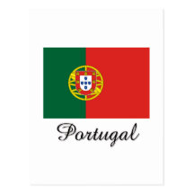 Design da bandeira de Portugal Cartão Postal