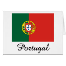 Design da bandeira de Portugal Cartões