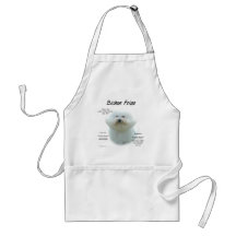 Design da história de Bichon Frise Aventais