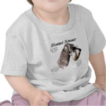 Design da história do Schnauzer padrão T-shirts