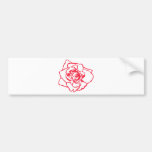 Design da rosa vermelha! adesivos