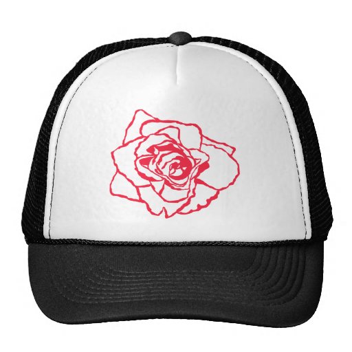 Design da rosa vermelha! bonés