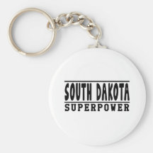 Design da superpotência de South Dakota Chaveiros