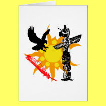 Design de Eagle, do Totem de Eagle, & da pena cartões