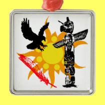 Design de Eagle, do Totem de Eagle, & da pena ornamentos