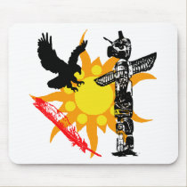 Design de Eagle, do Totem de Eagle, & da pena mousepads