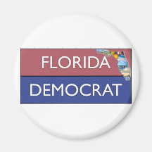 DESIGN DE FLORIDA DEMOCRATA IMÃ DE GELADEIRA