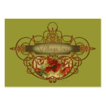 Design de Steampunk das papoilas & dos rolos Cartao De Visita