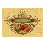 Design de Steampunk das papoilas & dos rolos Cartoes De Visita
