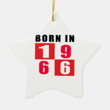 Design do aniversário do nascer em 1966 ornamento para arvore de natal