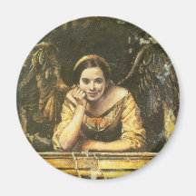 Design do anjo do renascimento imã