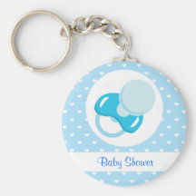 Design do bebé do chá de fraldas chaveiros
