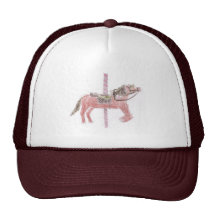 Design do cavalo do carrossel bonés