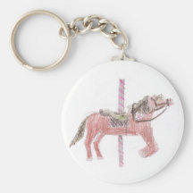 Design do cavalo do carrossel chaveiros