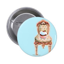 Design do cupcake do tea party broches