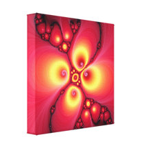 design do fractal do fogo da lava impressão em tela canvas