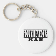 Design do homem de South Dakota Chaveiro