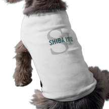 Design do monograma da raça de Shiba Inu Roupa Para Cães