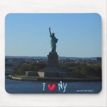 Design do mousepad da Nova Iorque da estátua da li