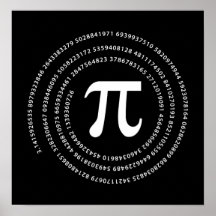 Design do número do Pi Posteres