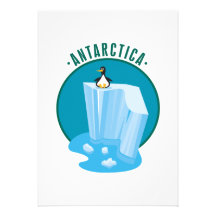 design do pinguim do antartica convites