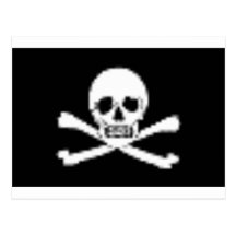 Design do pirata cartao postal