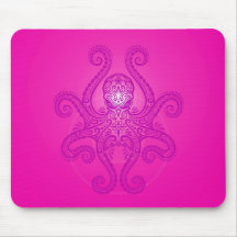 Design do polvo - profundamente - rosa mousepad