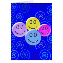 Design do teste padrão do smiley face cartoes