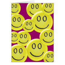 Design do teste padrão do smiley face cartoes