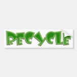 Design do verde do reciclar! adesivos