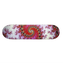 Design espiral vermelho do Fractal Skate
