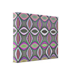 Design geométrico impressão de canvas envolvidas