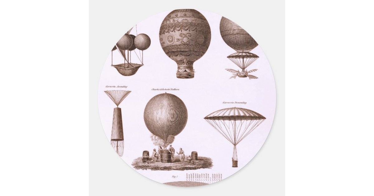 Design histórico do bal u00e3o de ar quente adesivo Zazzle Adesivos De Caminhao Qualificados ~ Design histórico do bal u00e3o de ar quente adesivo Zazzle