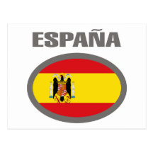 Design legal da bandeira da espanha! cartão postal