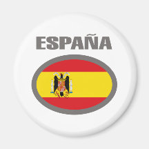 Design legal da bandeira da espanha! imã de geladeira